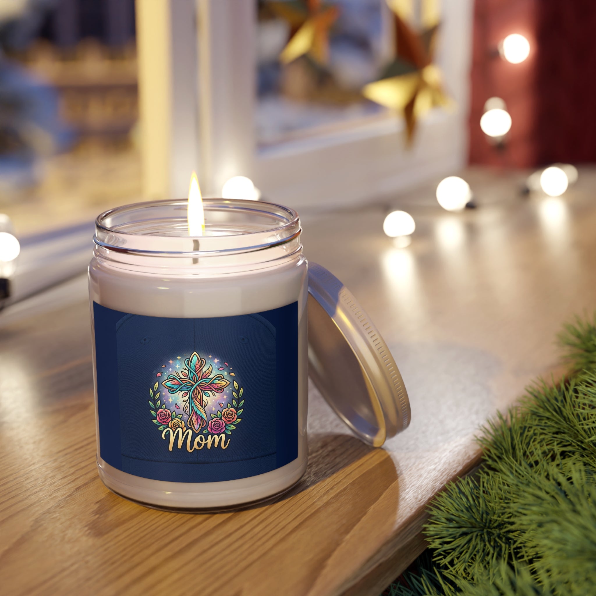 Scented Soy Candles with White Lid, 9oz