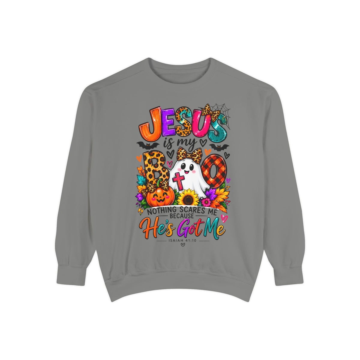 Christian Faith Halloween Garment-Dyed Sweatshirt