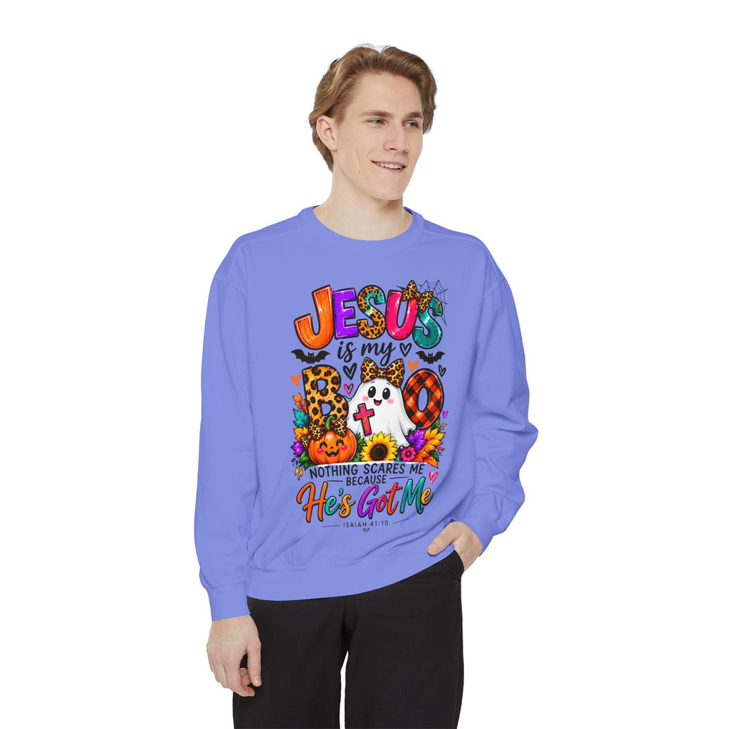 Christian Faith Halloween Garment-Dyed Sweatshirt