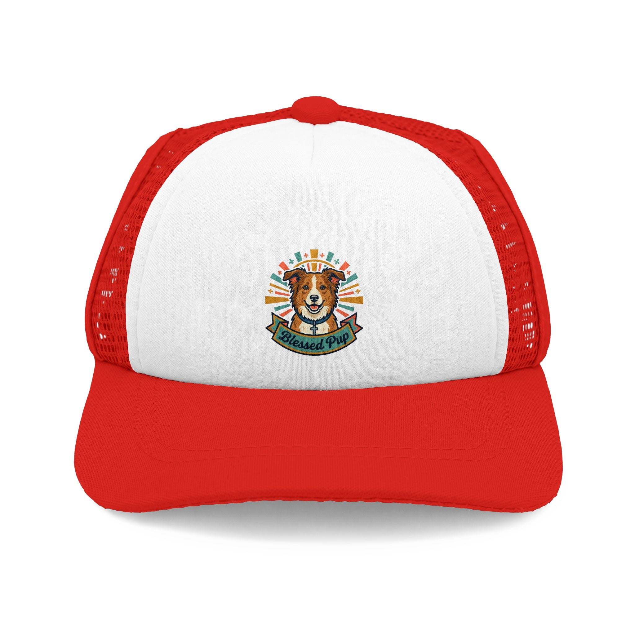 Dog Trucker Hat — Blessed Pup Vintage Pet Lover Foam Cap