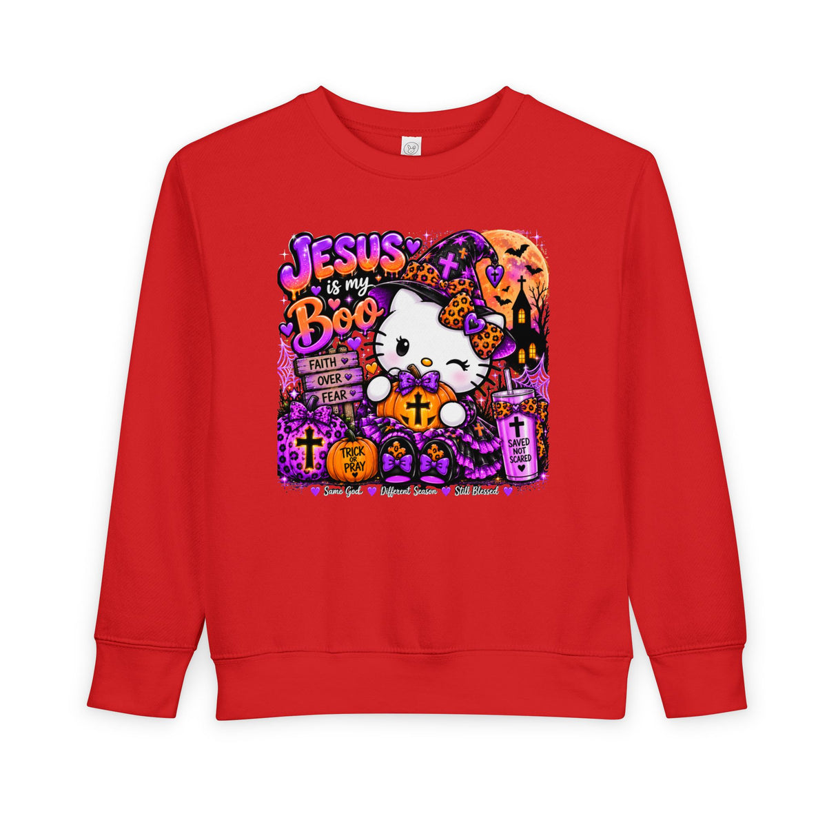 Girls hello kitty Christian Faith Toddler Sweatshirt