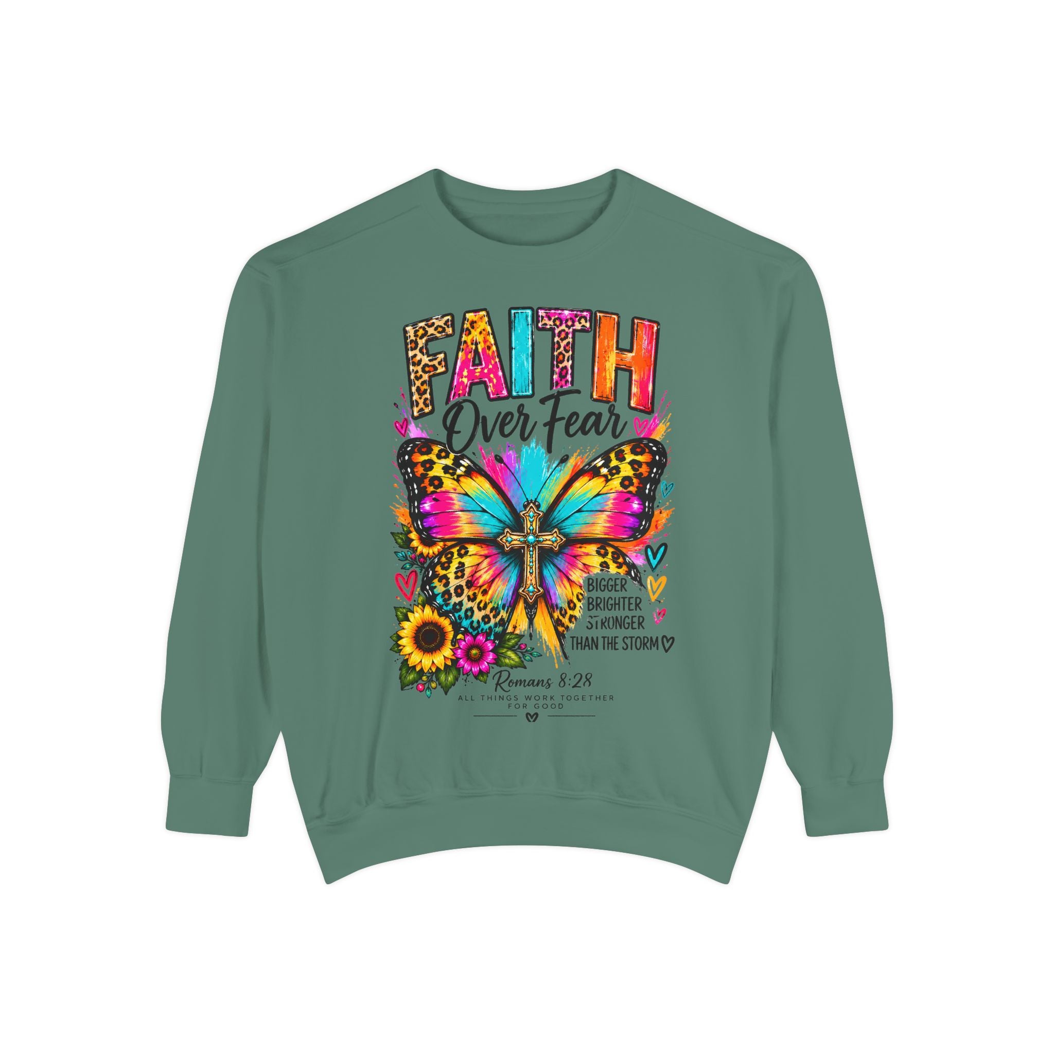 Christian Faith for women Garment-Dyed Sweatshirt