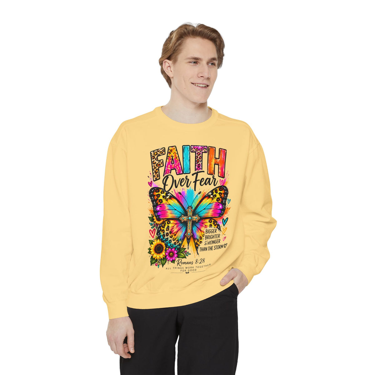 Christian Faith for women Garment-Dyed Sweatshirt