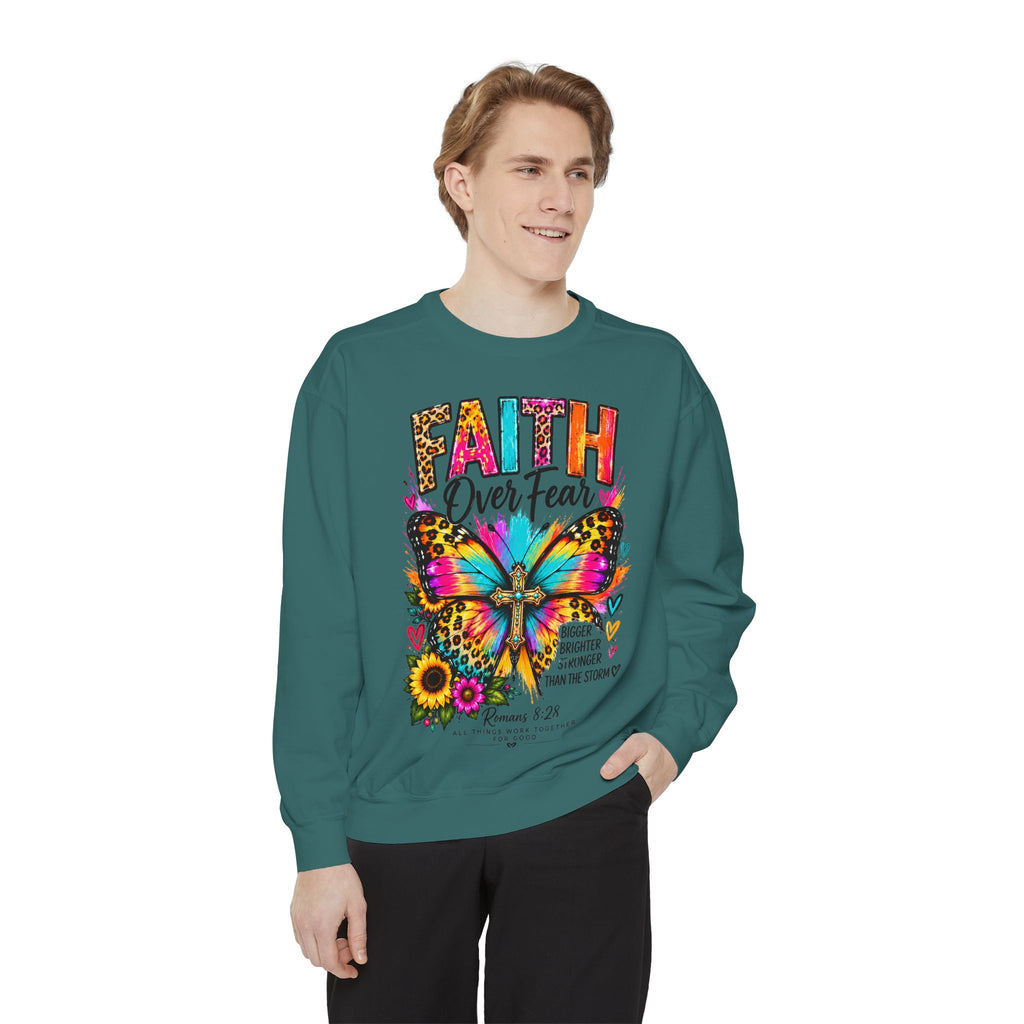 Christian Faith for women Garment-Dyed Sweatshirt