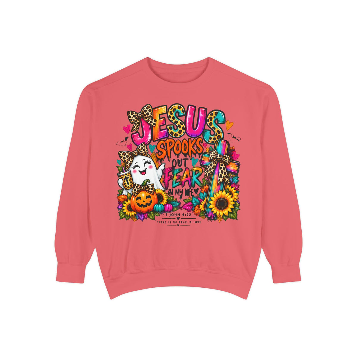 Christian Faith Halloween Garment-Dyed Sweatshirt