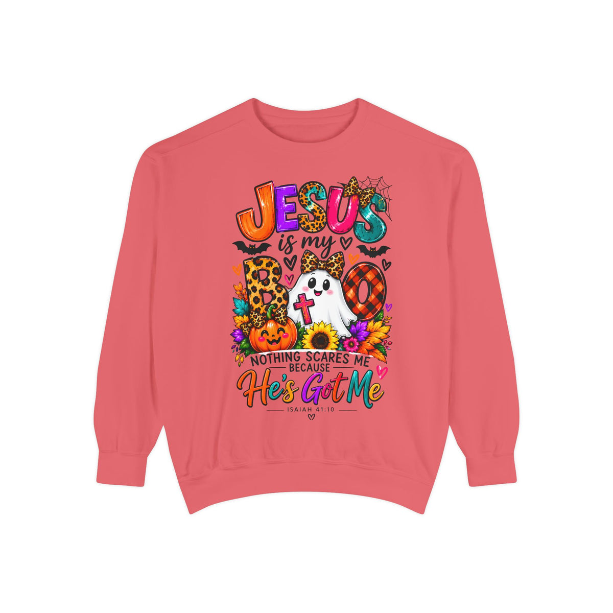 Christian Faith Halloween Garment-Dyed Sweatshirt