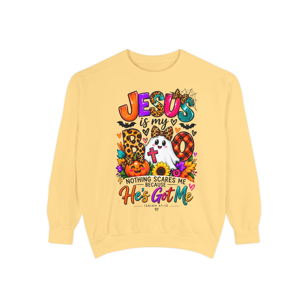 Christian Faith Halloween Garment-Dyed Sweatshirt