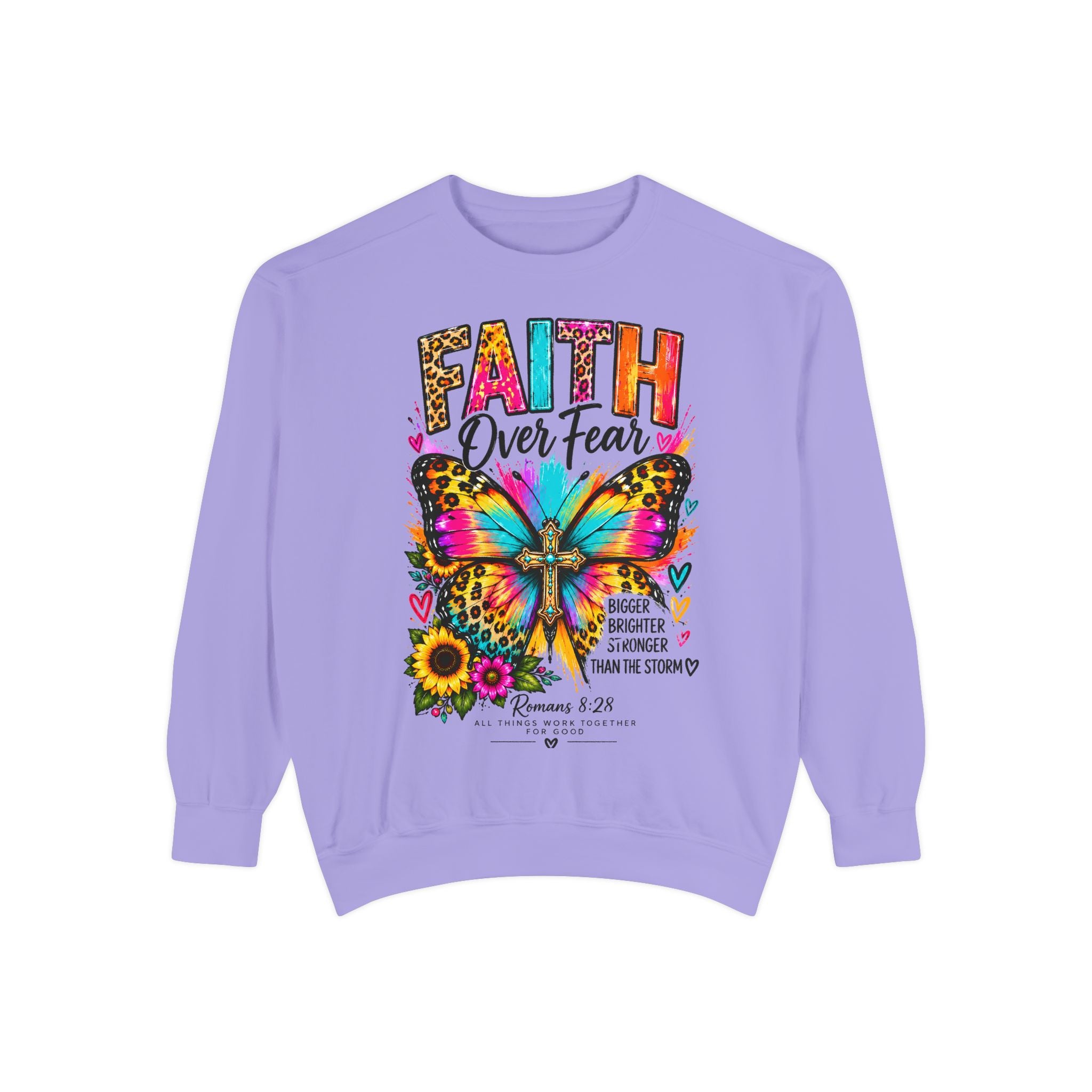 Christian Faith for women Garment-Dyed Sweatshirt