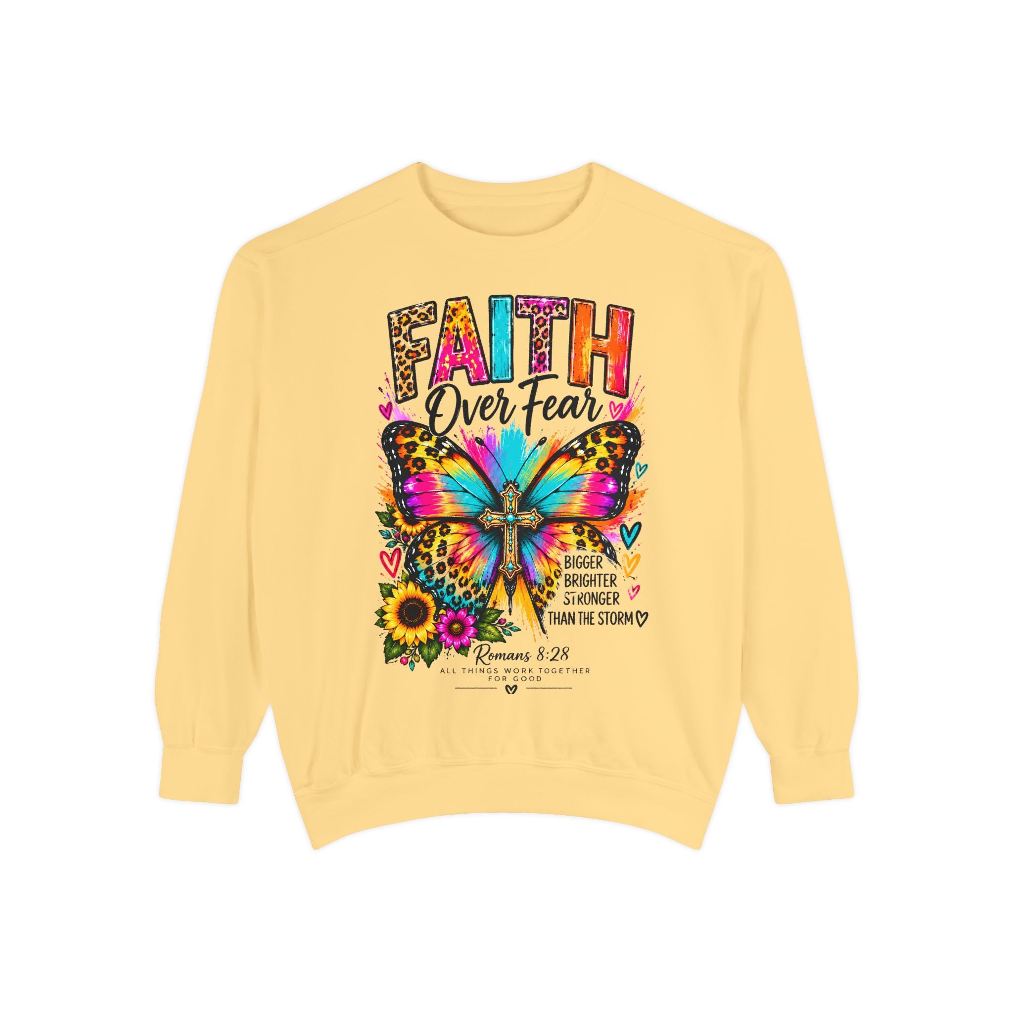 Christian Faith for women Garment-Dyed Sweatshirt