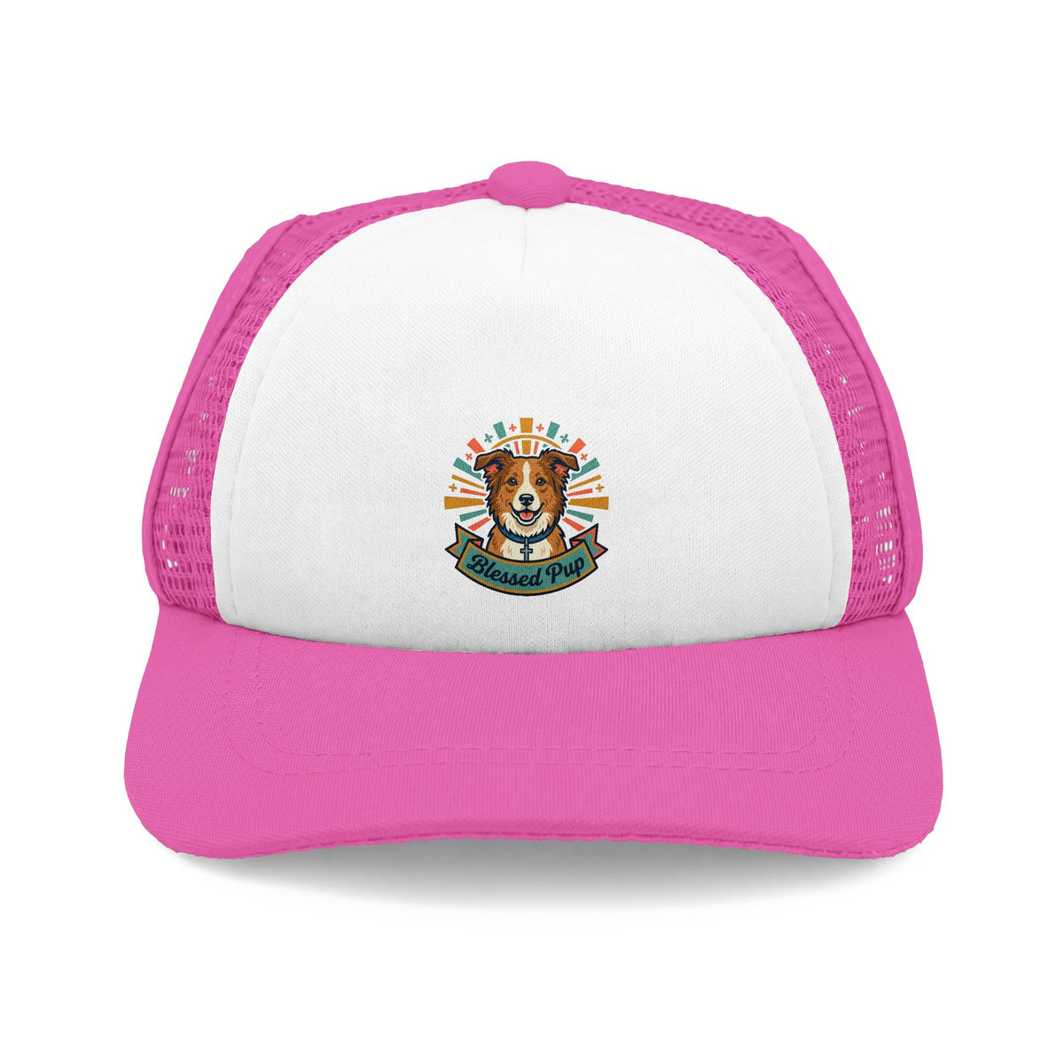 Dog Trucker Hat — Blessed Pup Vintage Pet Lover Foam Cap
