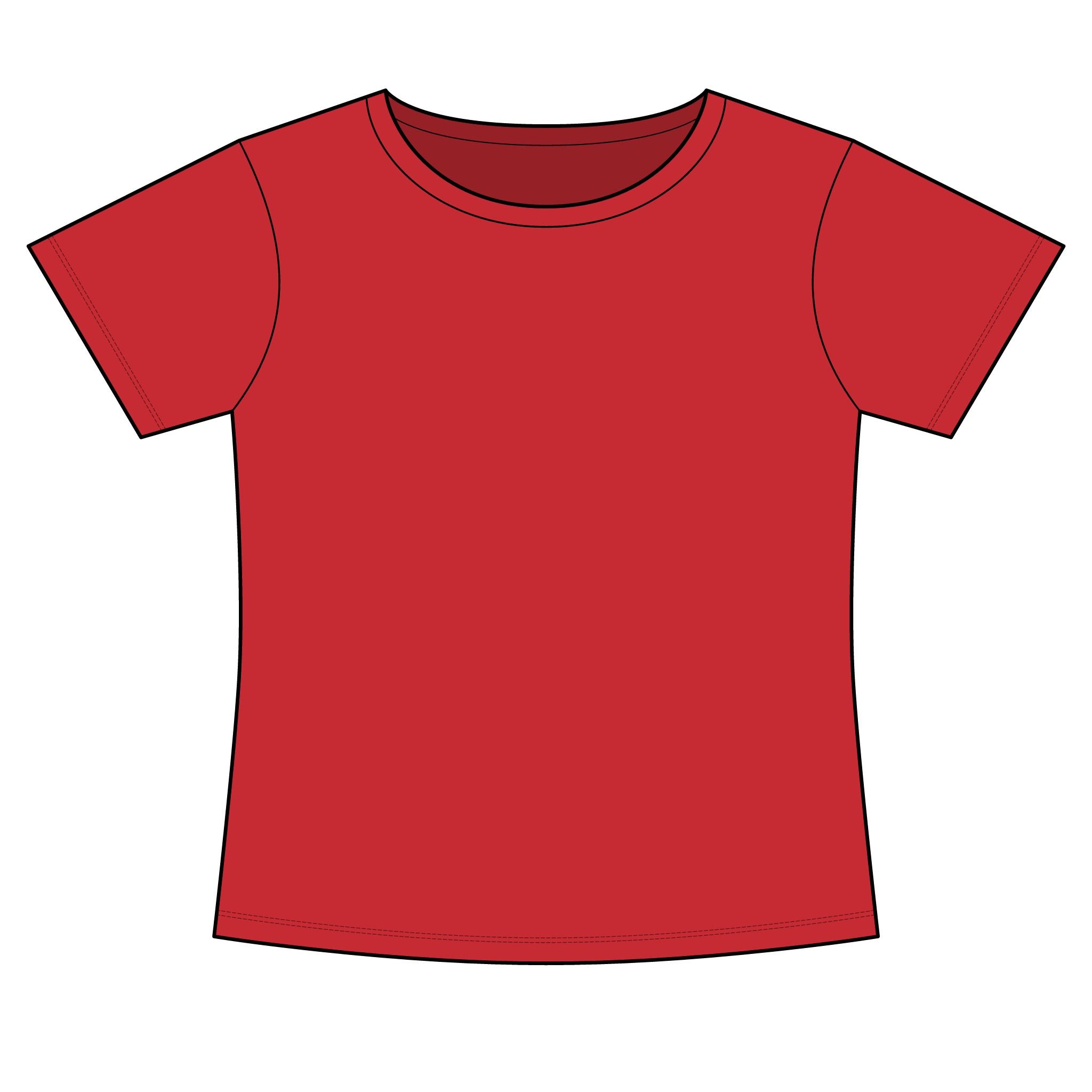 Women's Slim Fit Cotton Polyester T-Shirt