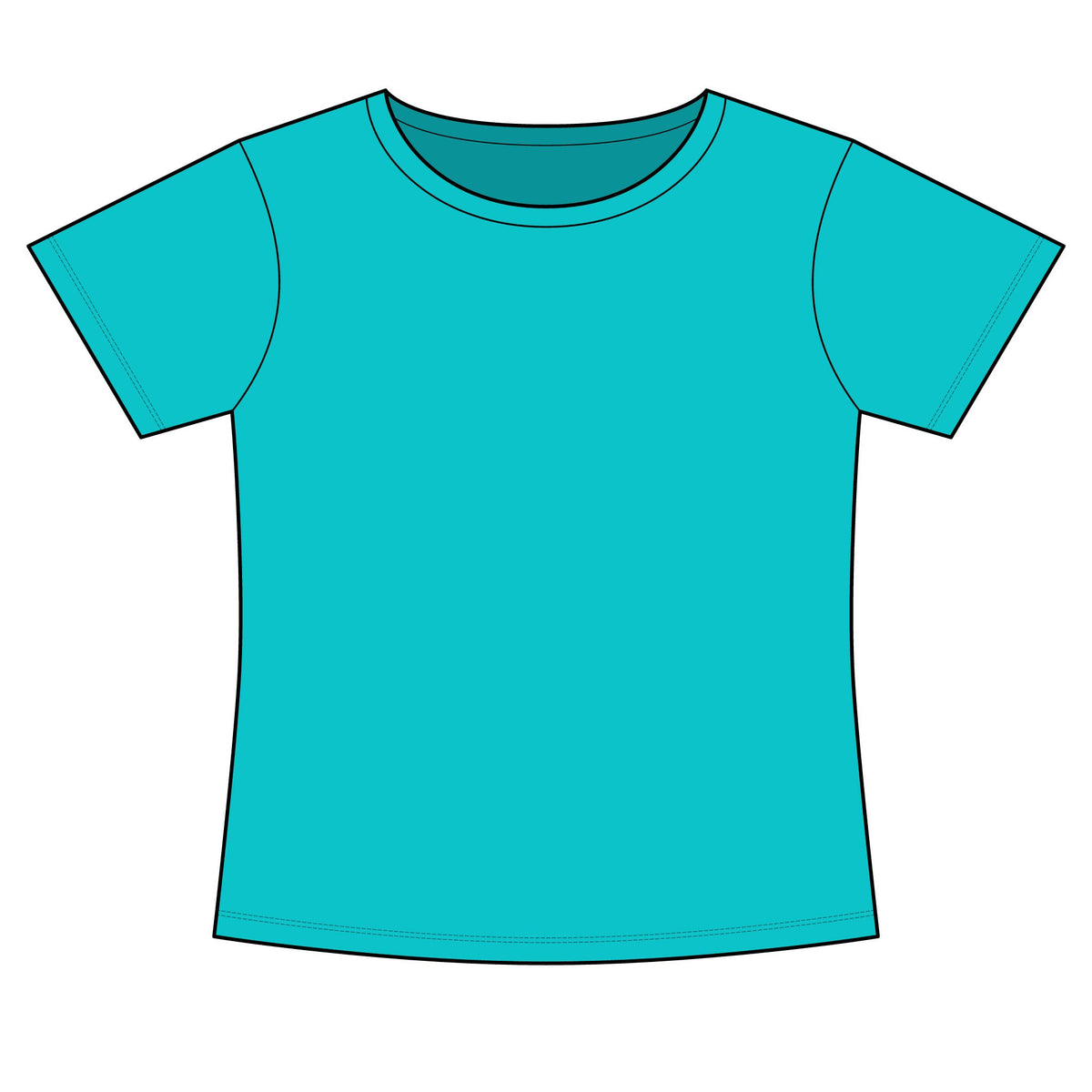 Women's Slim Fit Cotton Polyester T-Shirt