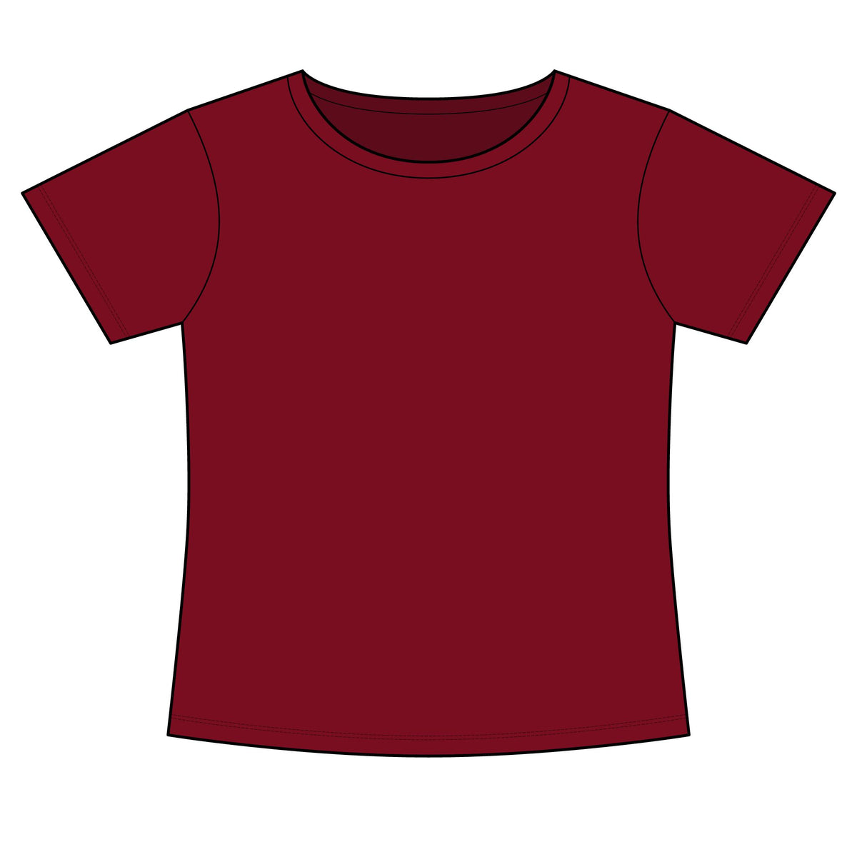 Women's Slim Fit Cotton Polyester T-Shirt