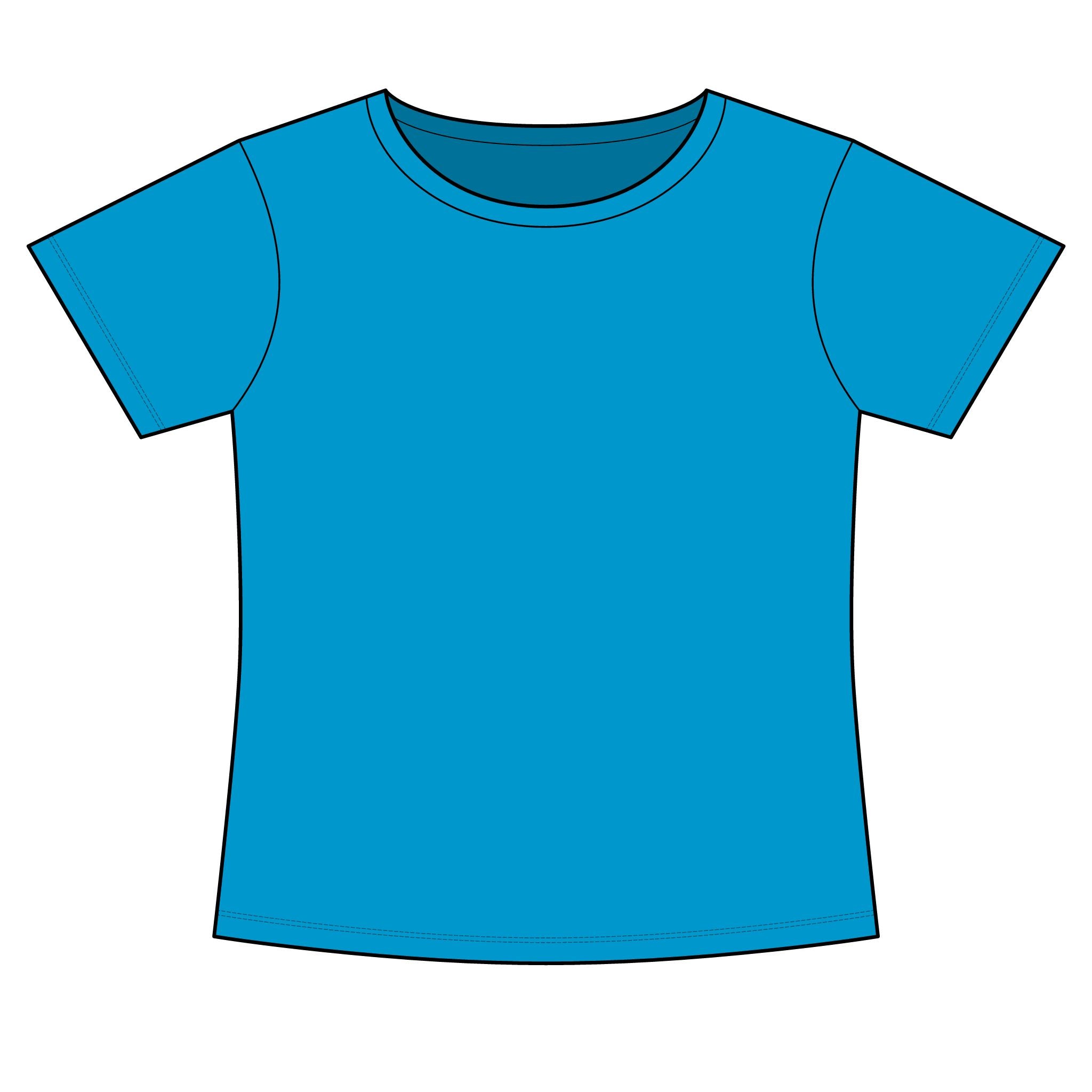 Women's Slim Fit Cotton Polyester T-Shirt