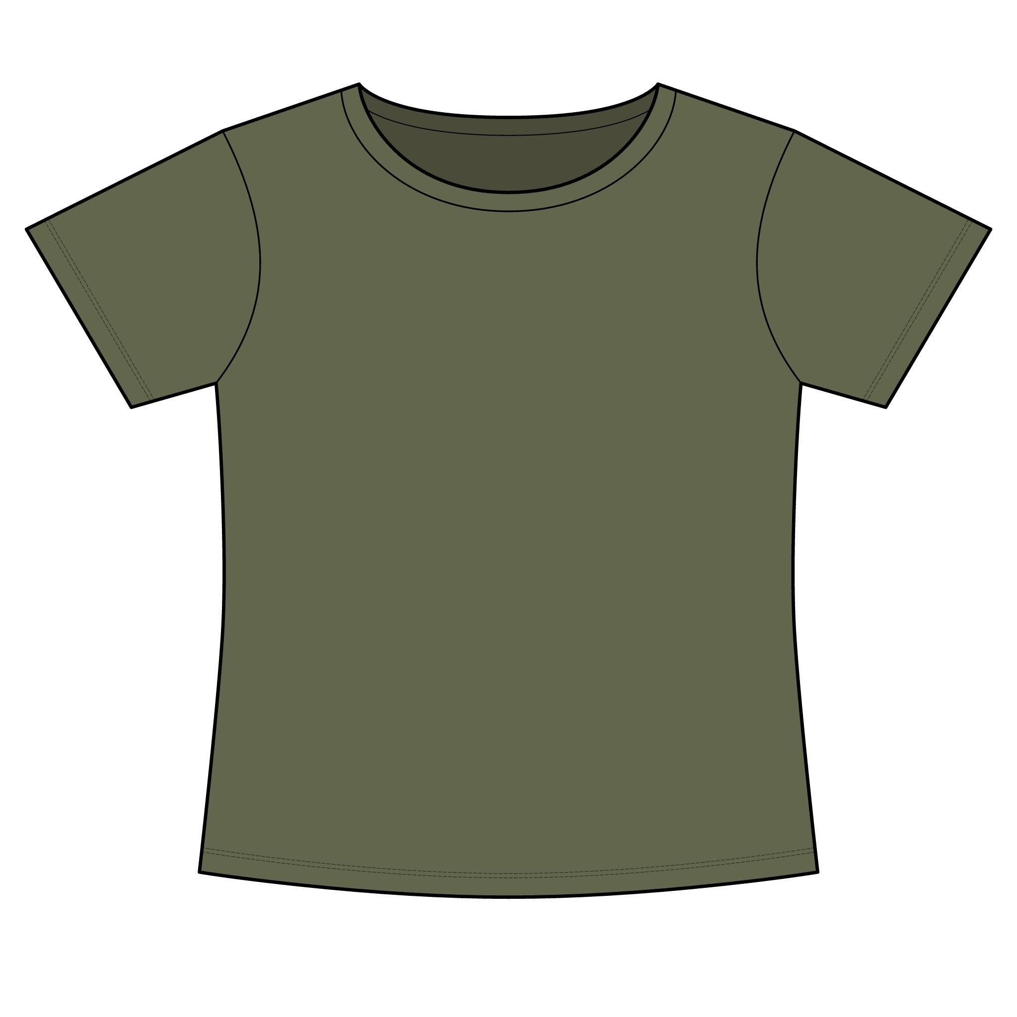 Women's Slim Fit Cotton Polyester T-Shirt
