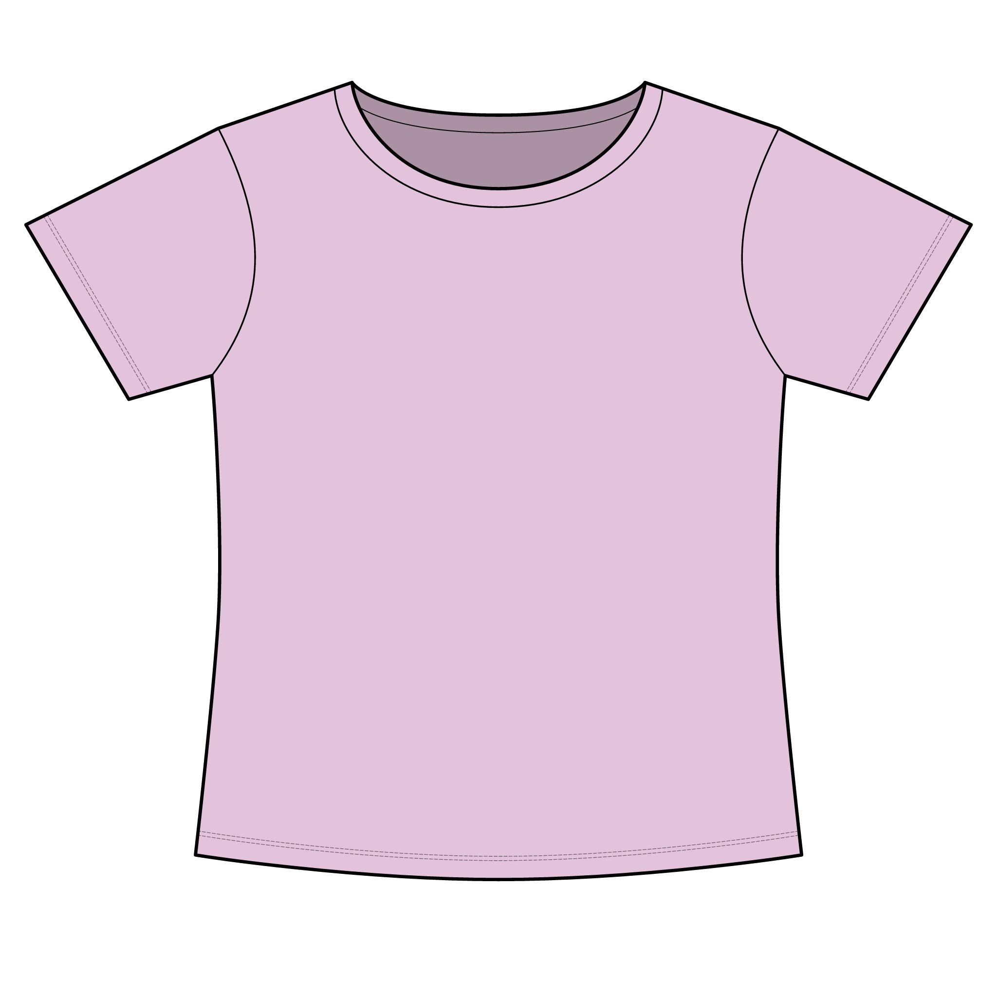 Women's Slim Fit Cotton Polyester T-Shirt