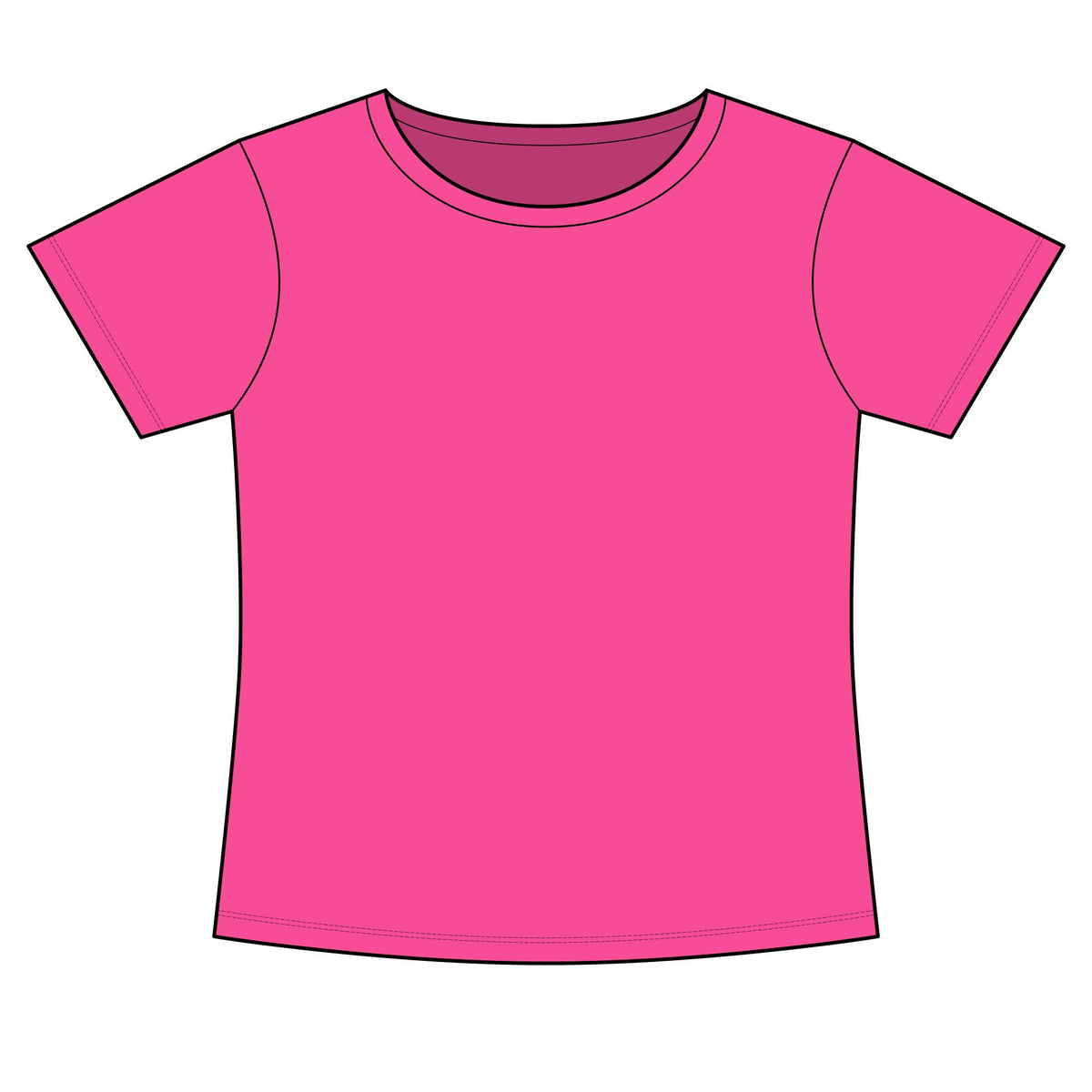 Women's Slim Fit Cotton Polyester T-Shirt