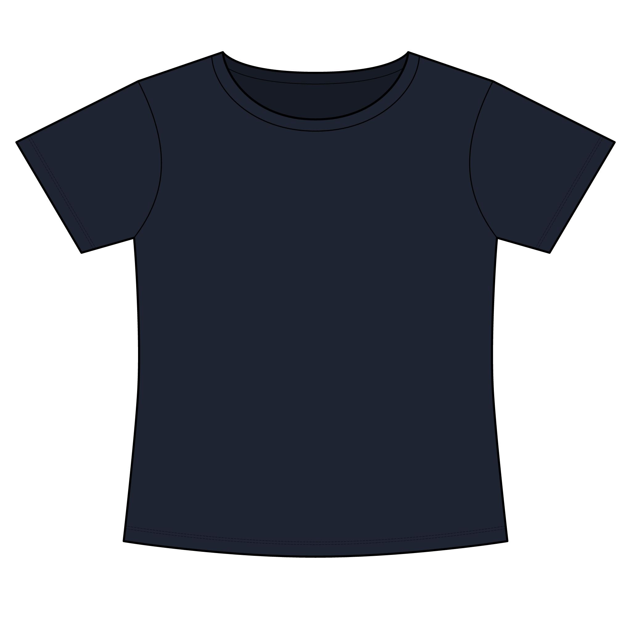 Women's Slim Fit Cotton Polyester T-Shirt