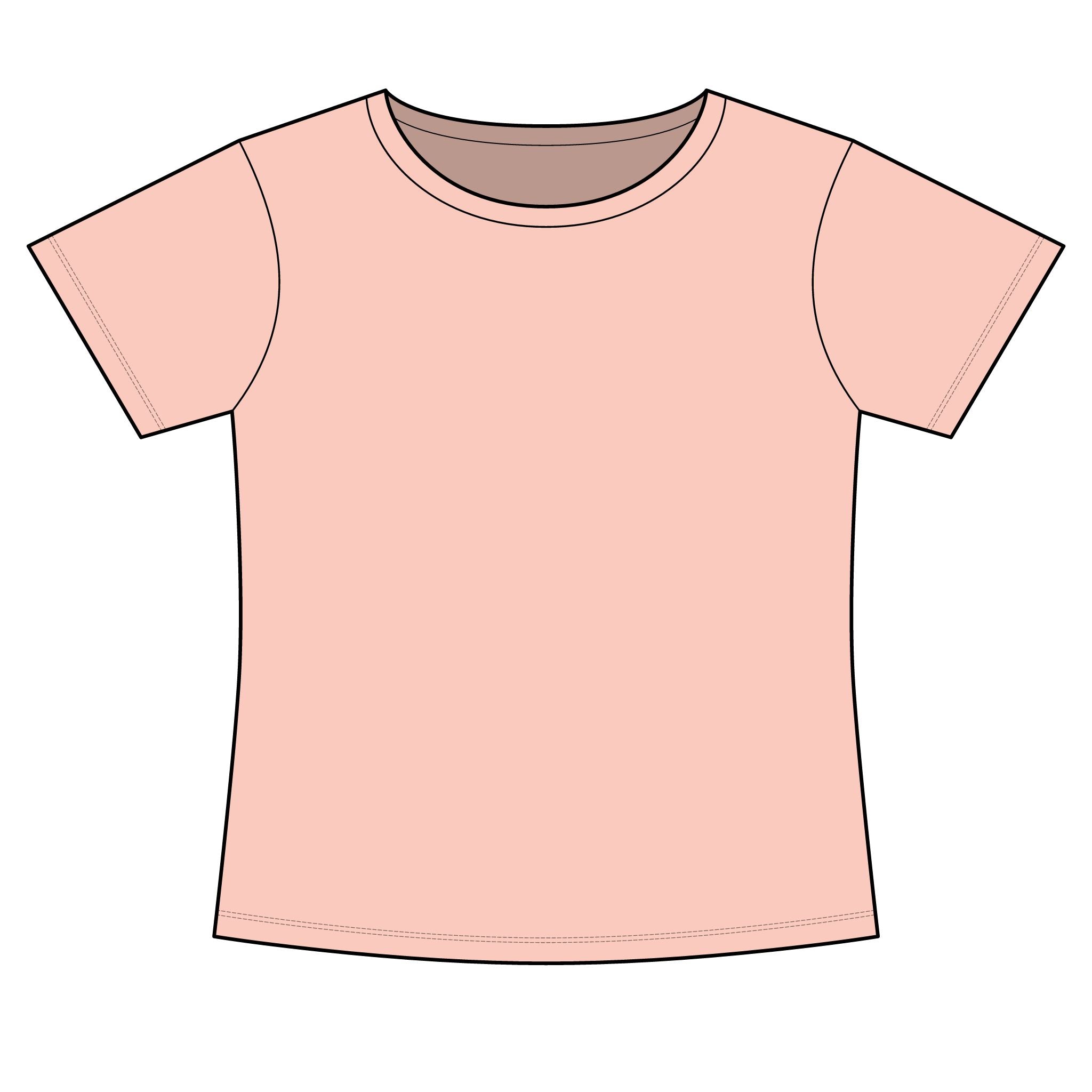 Women's Slim Fit Cotton Polyester T-Shirt