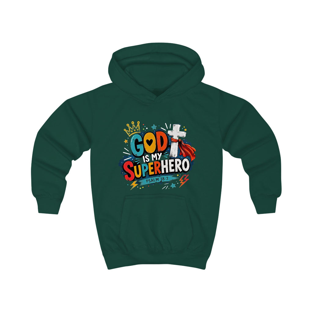 Kids Christian Hoodie-Colorful Faith Youth Sweatshirt