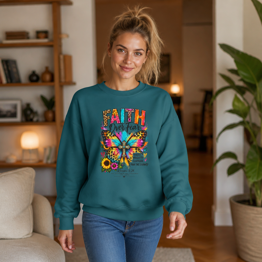 Christian Faith for women Garment-Dyed Sweatshirt