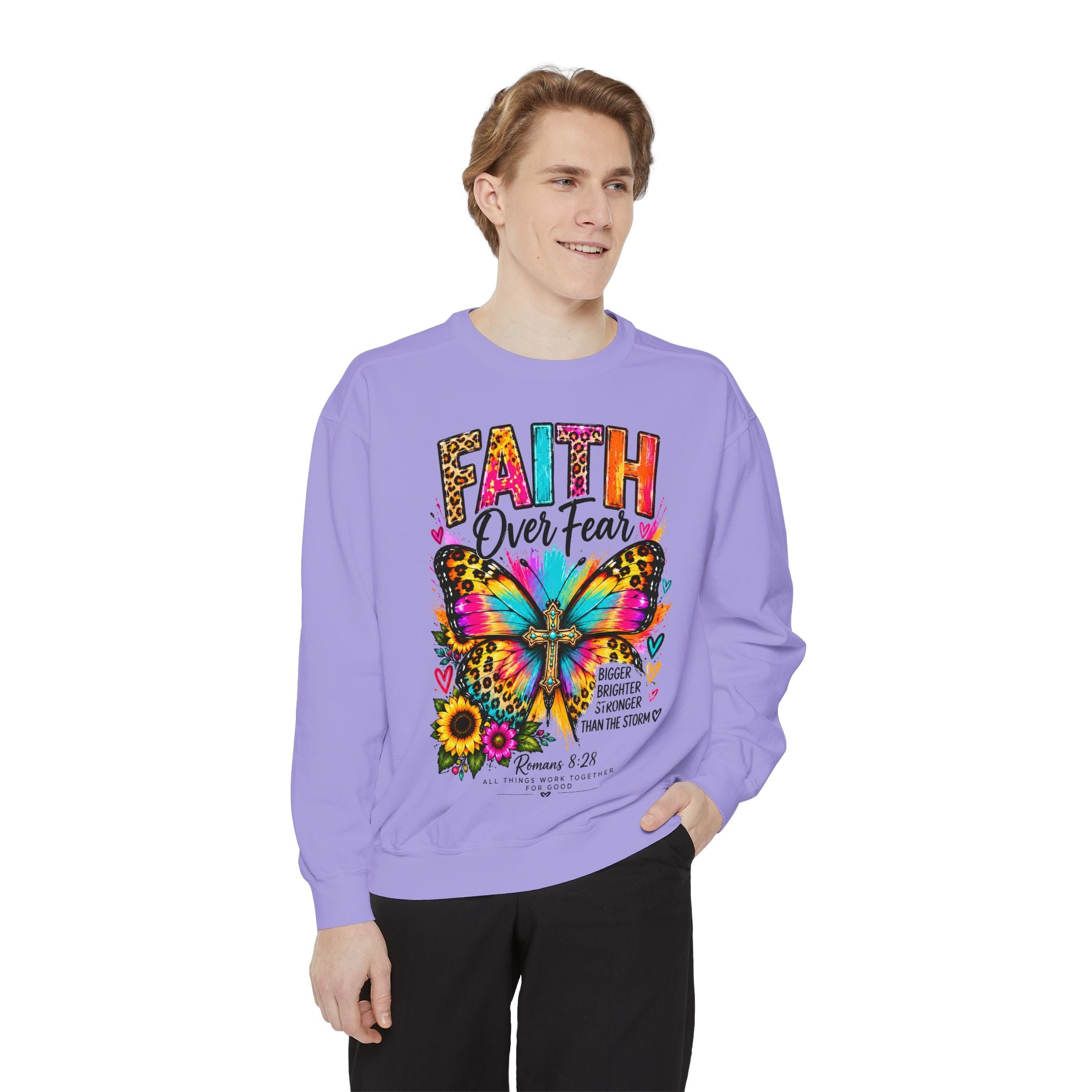 Christian Faith for women Garment-Dyed Sweatshirt