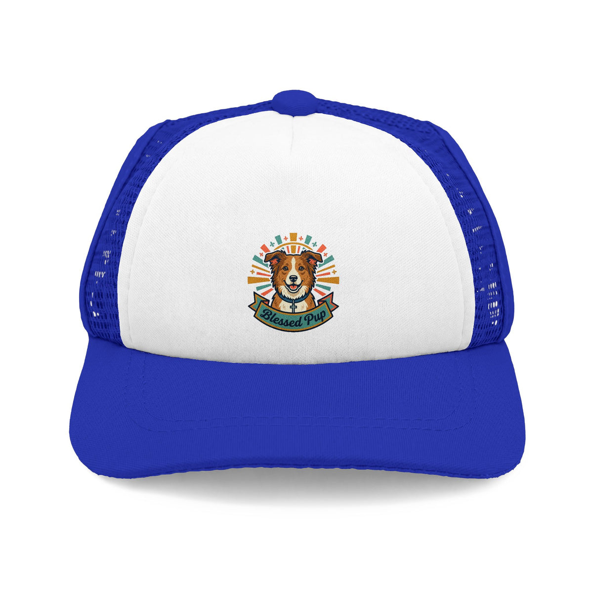 Dog Trucker Hat — Blessed Pup Vintage Pet Lover Foam Cap