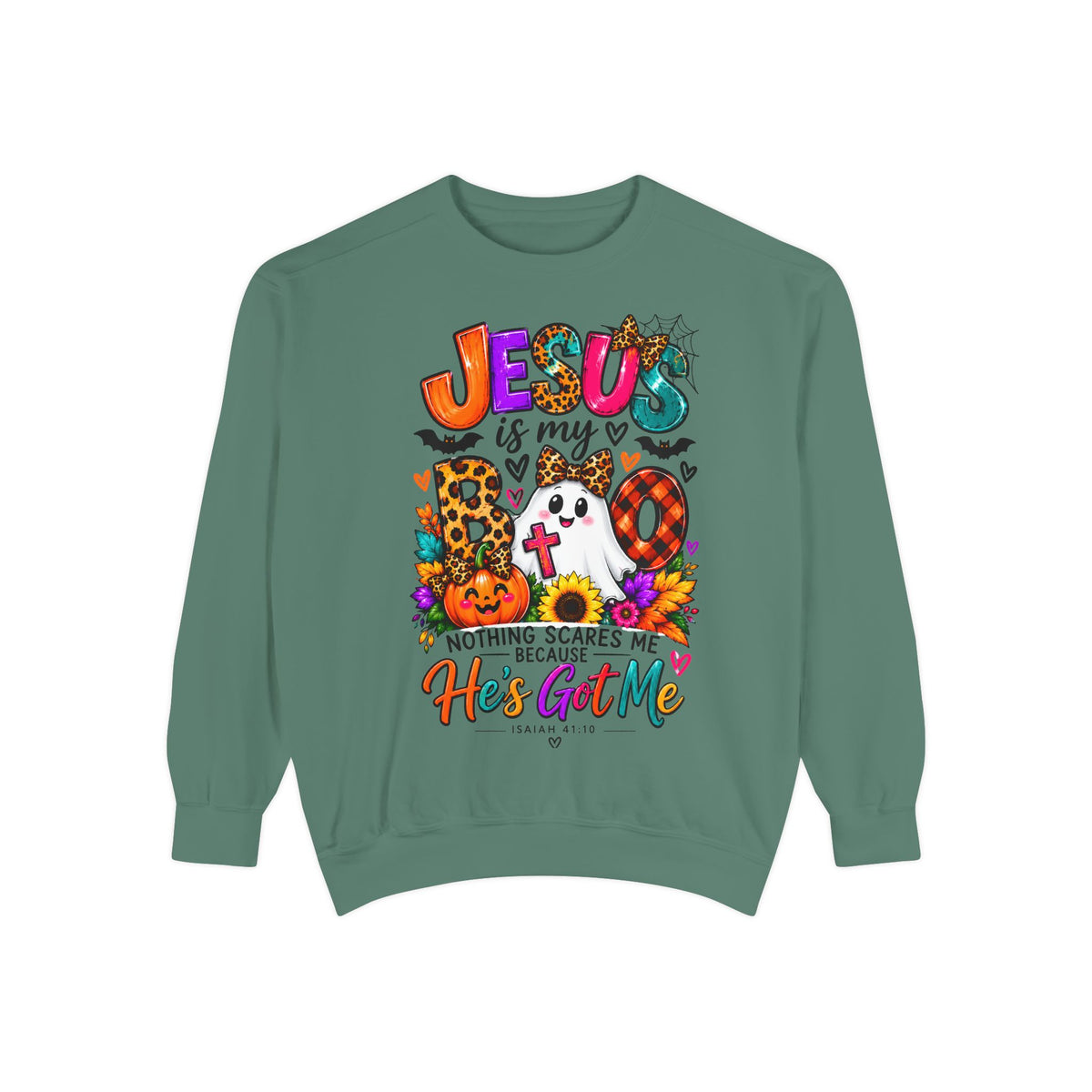 Christian Faith Halloween Garment-Dyed Sweatshirt