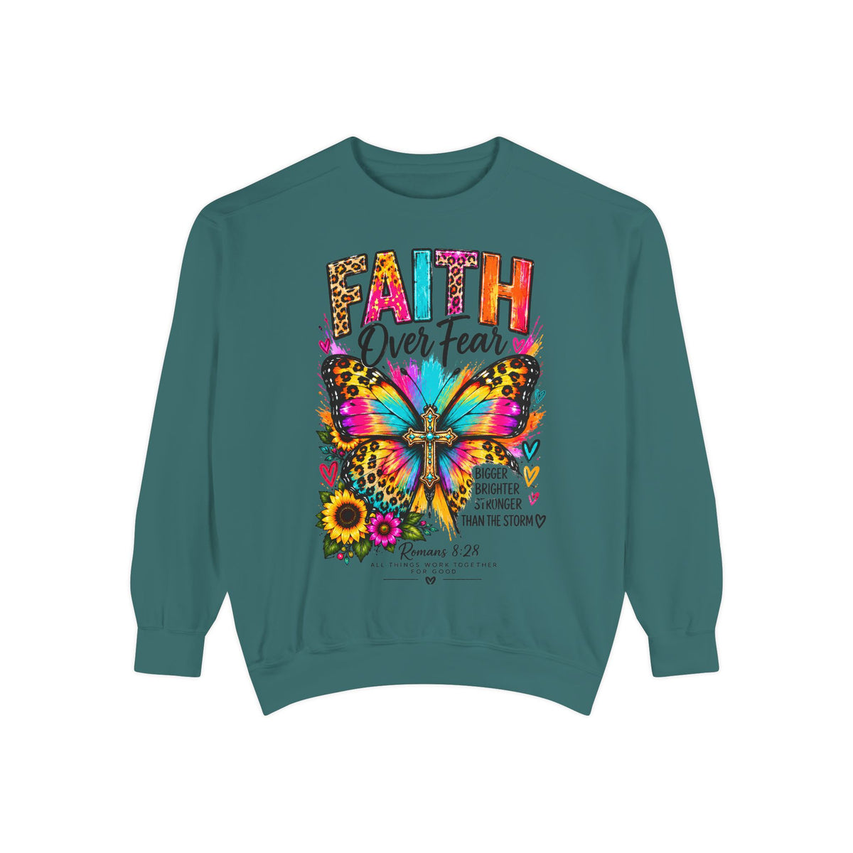 Christian Faith for women Garment-Dyed Sweatshirt