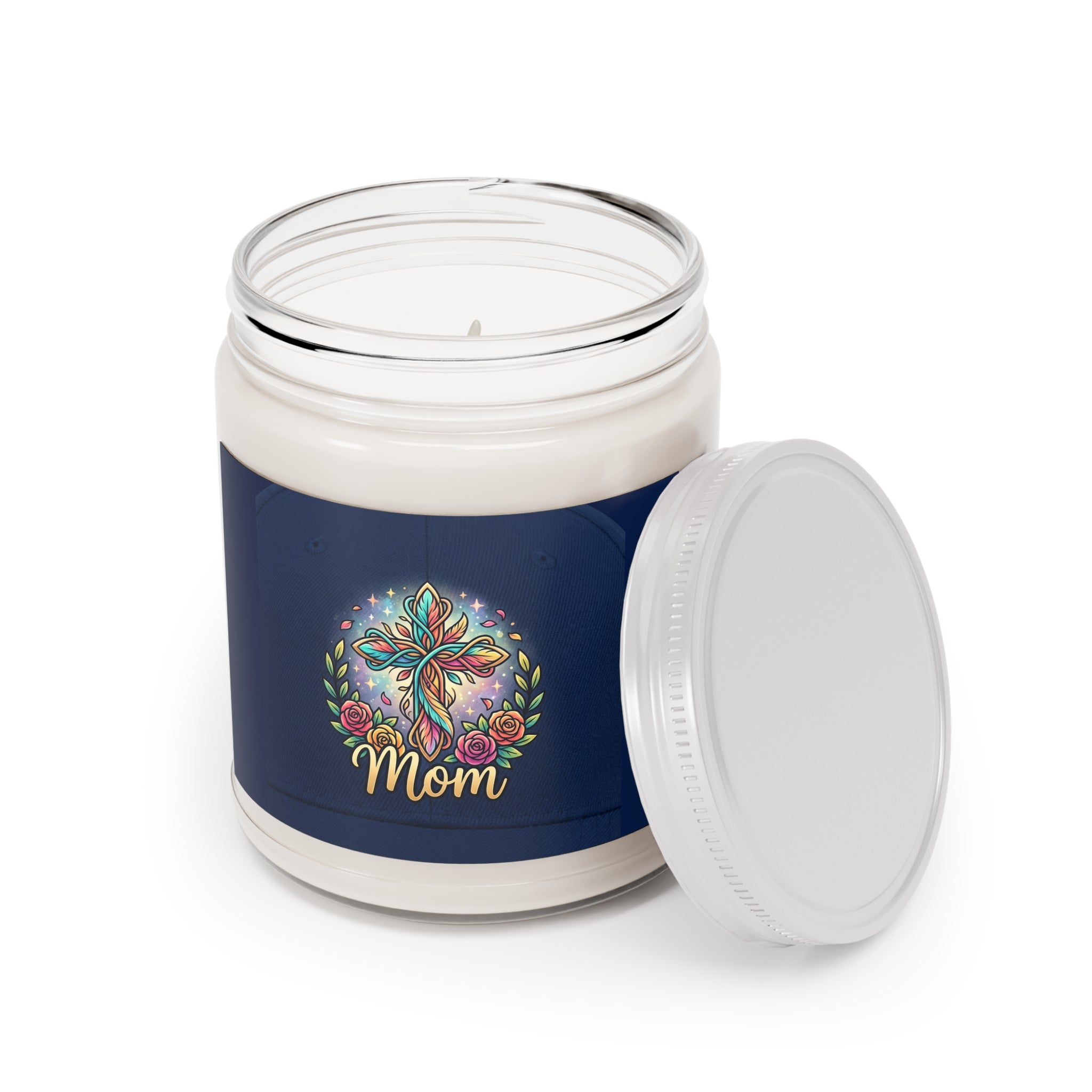Scented Soy Candles with White Lid, 9oz