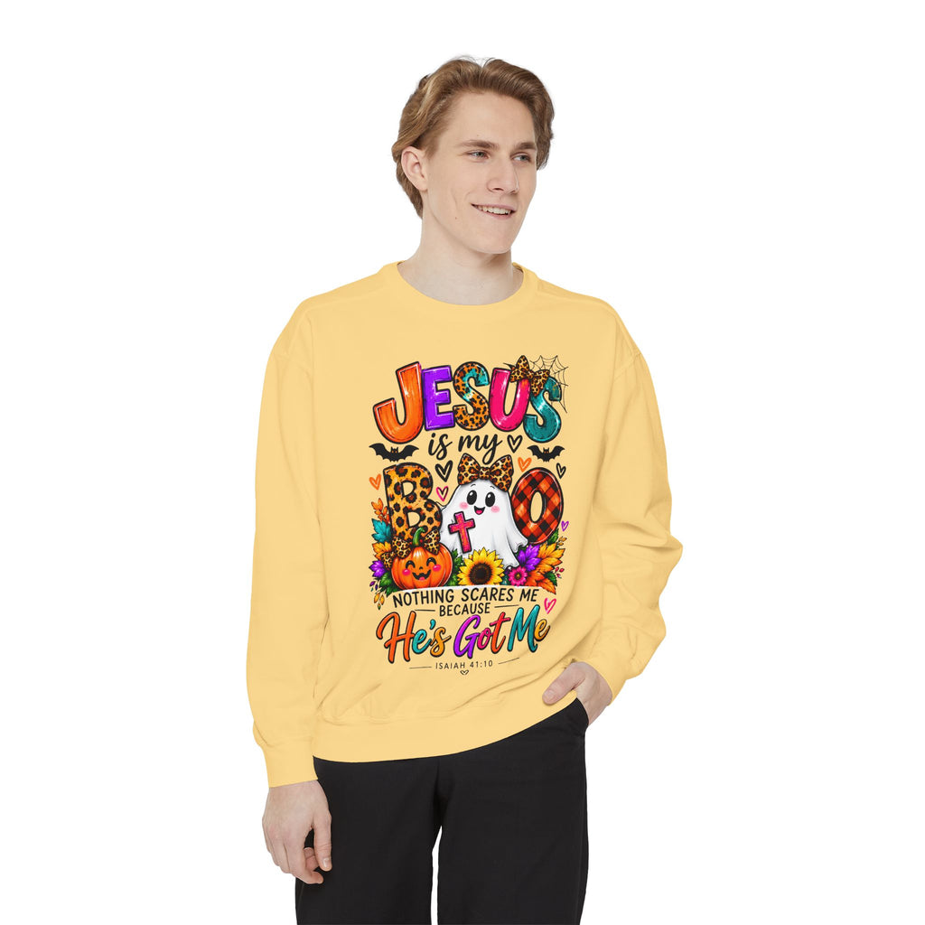Christian Faith Halloween Garment-Dyed Sweatshirt