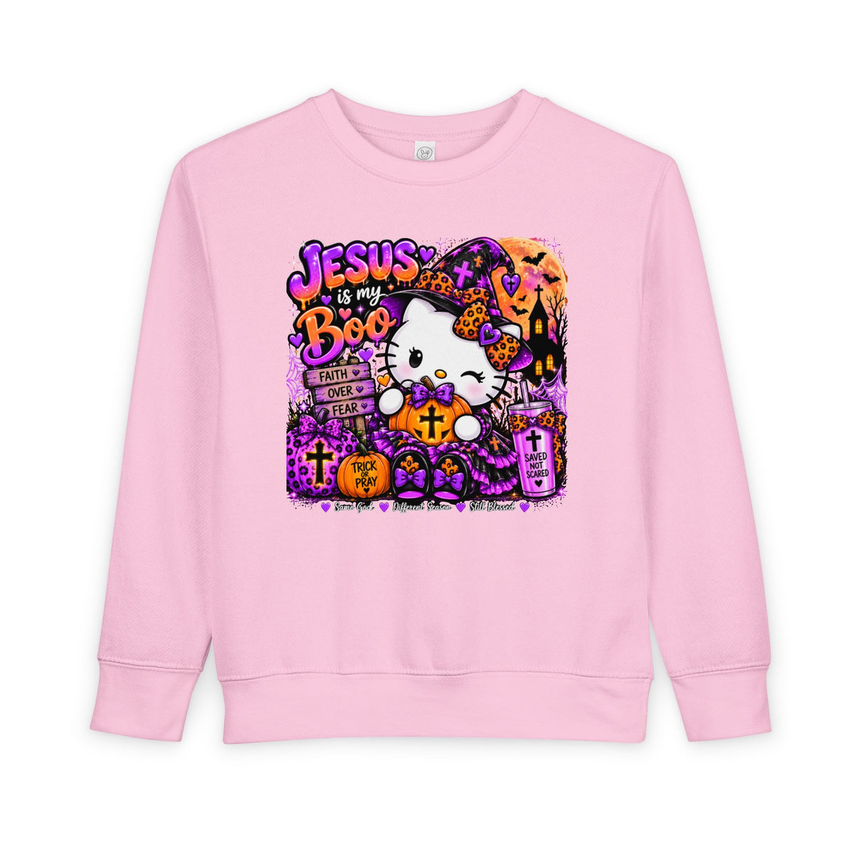 Girls hello kitty Christian Faith Toddler Sweatshirt