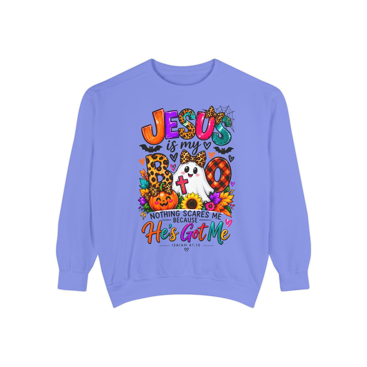 Christian Faith Halloween Garment-Dyed Sweatshirt