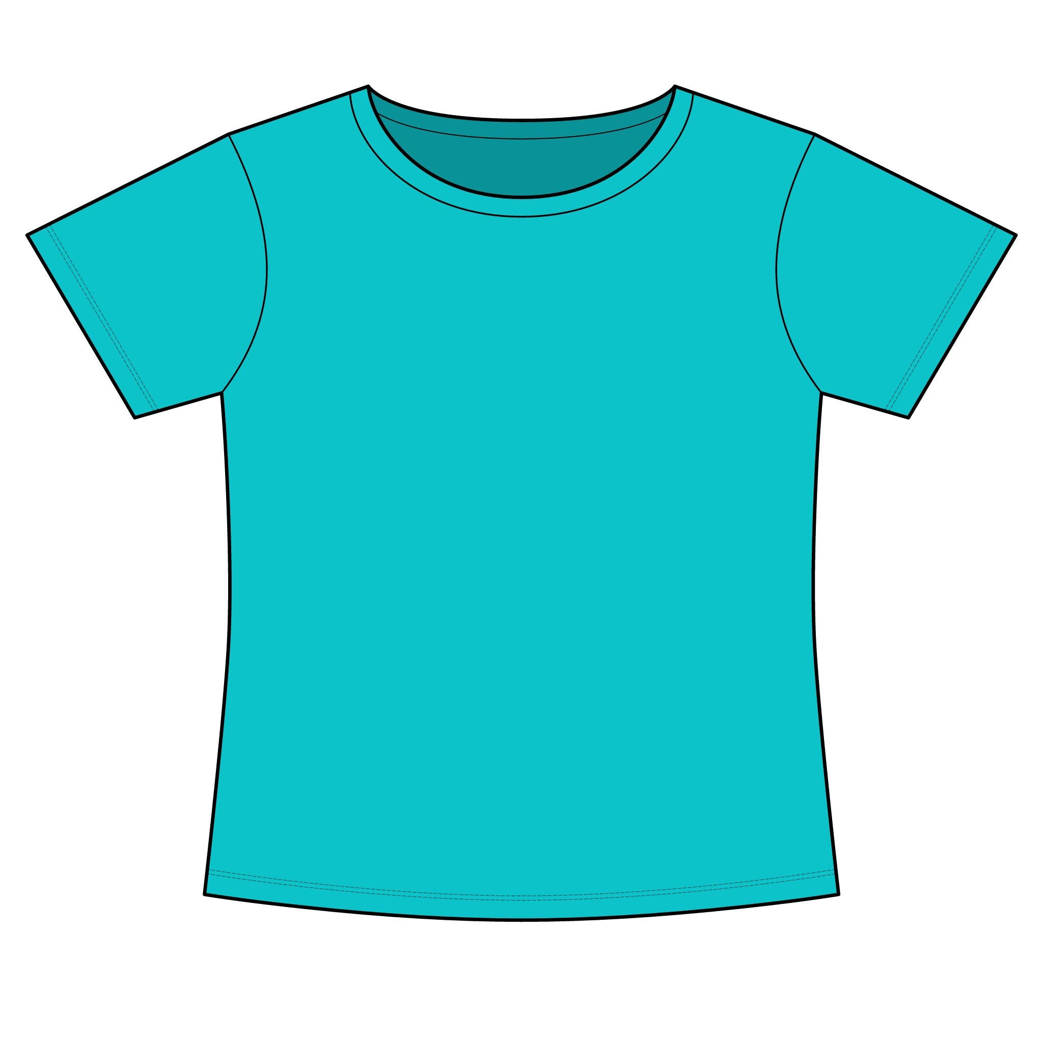 Women's Slim Fit Cotton Polyester T-Shirt