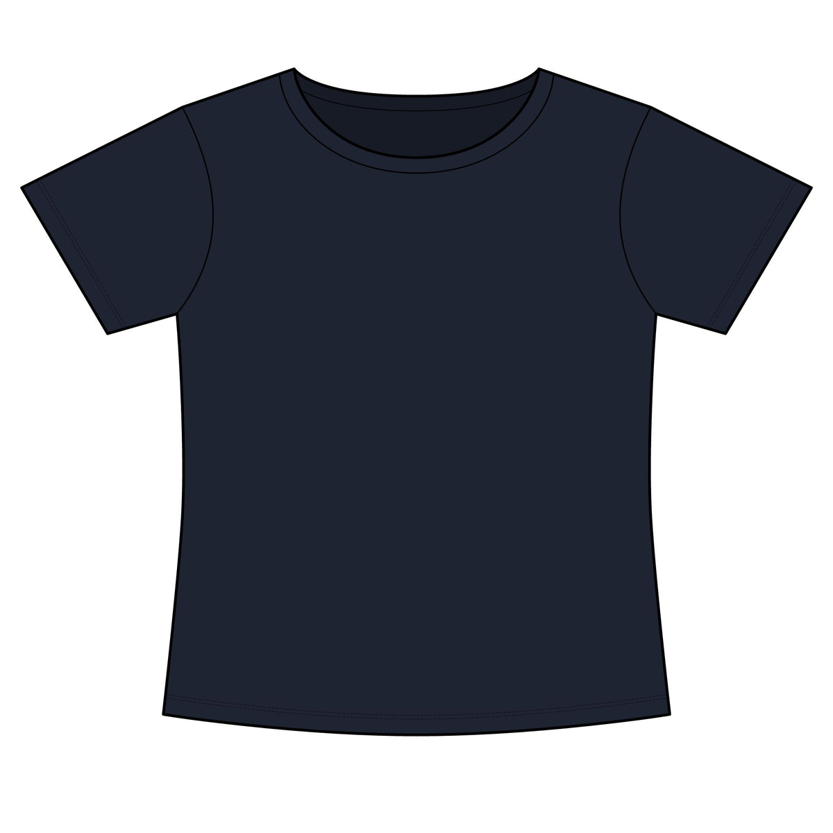 Women's Slim Fit Cotton Polyester T-Shirt