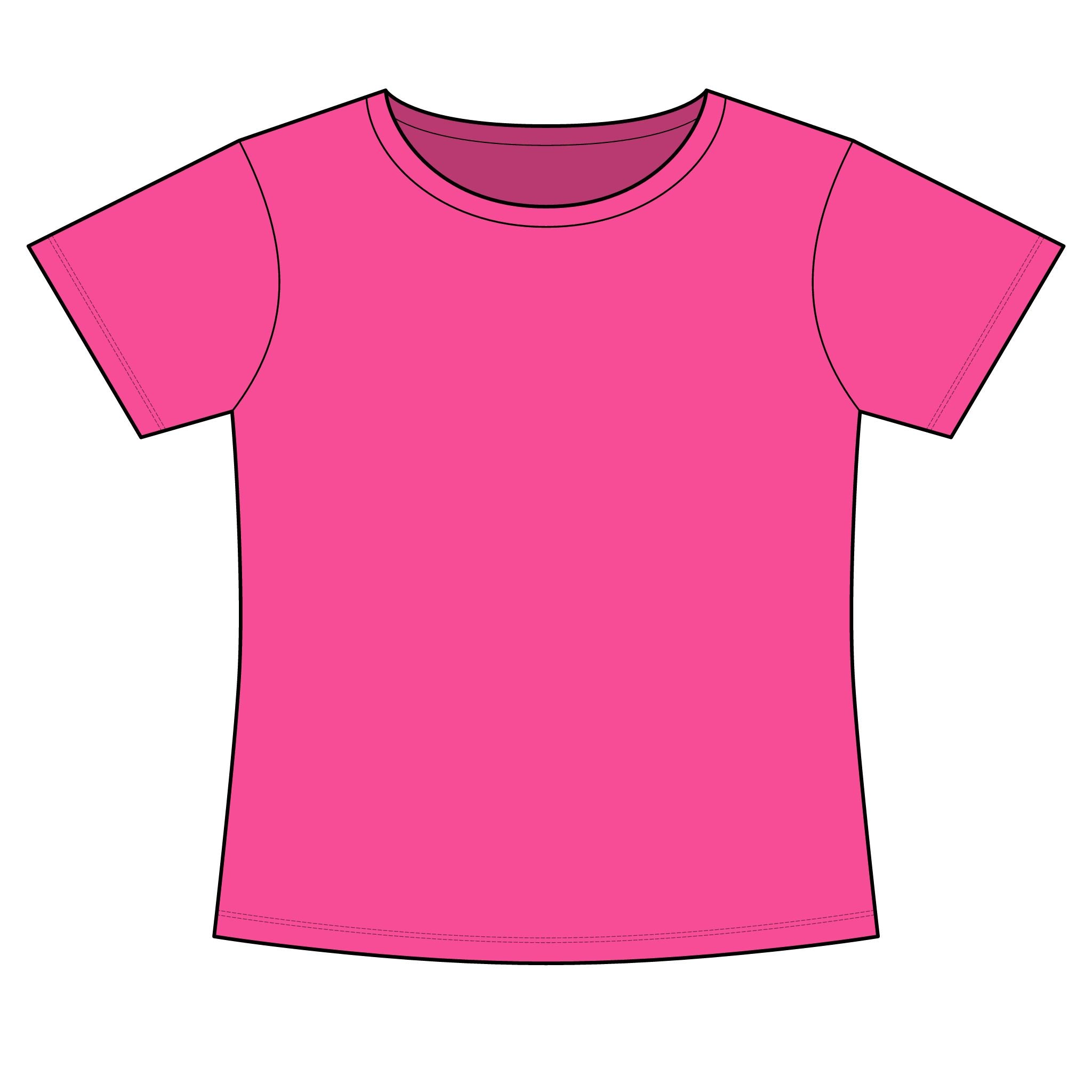 Women's Slim Fit Cotton Polyester T-Shirt