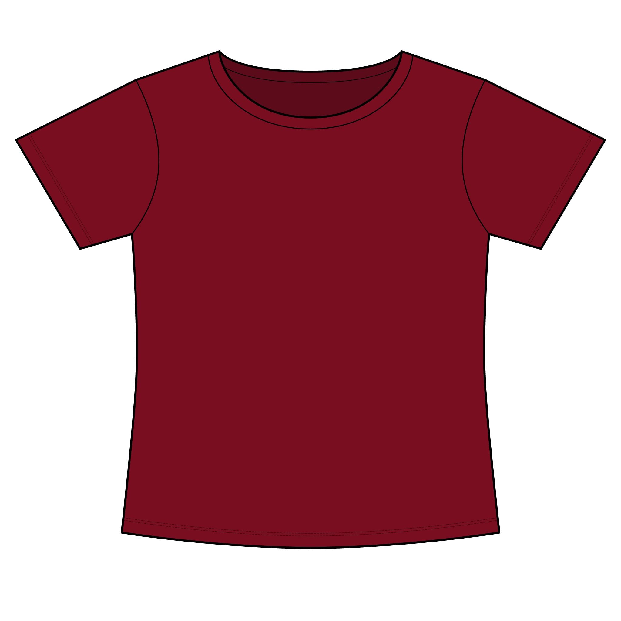 Women's Slim Fit Cotton Polyester T-Shirt