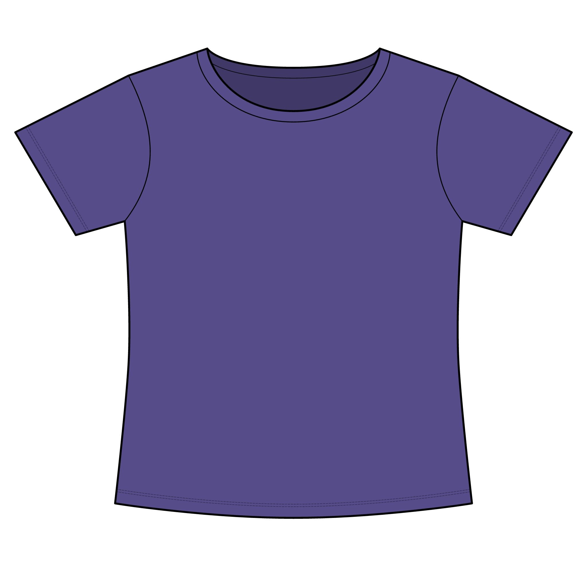 Women's Slim Fit Cotton Polyester T-Shirt