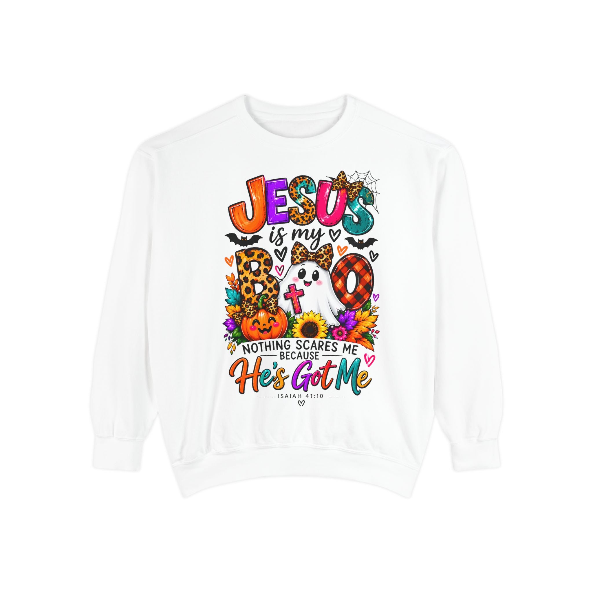 Christian Faith Halloween Garment-Dyed Sweatshirt