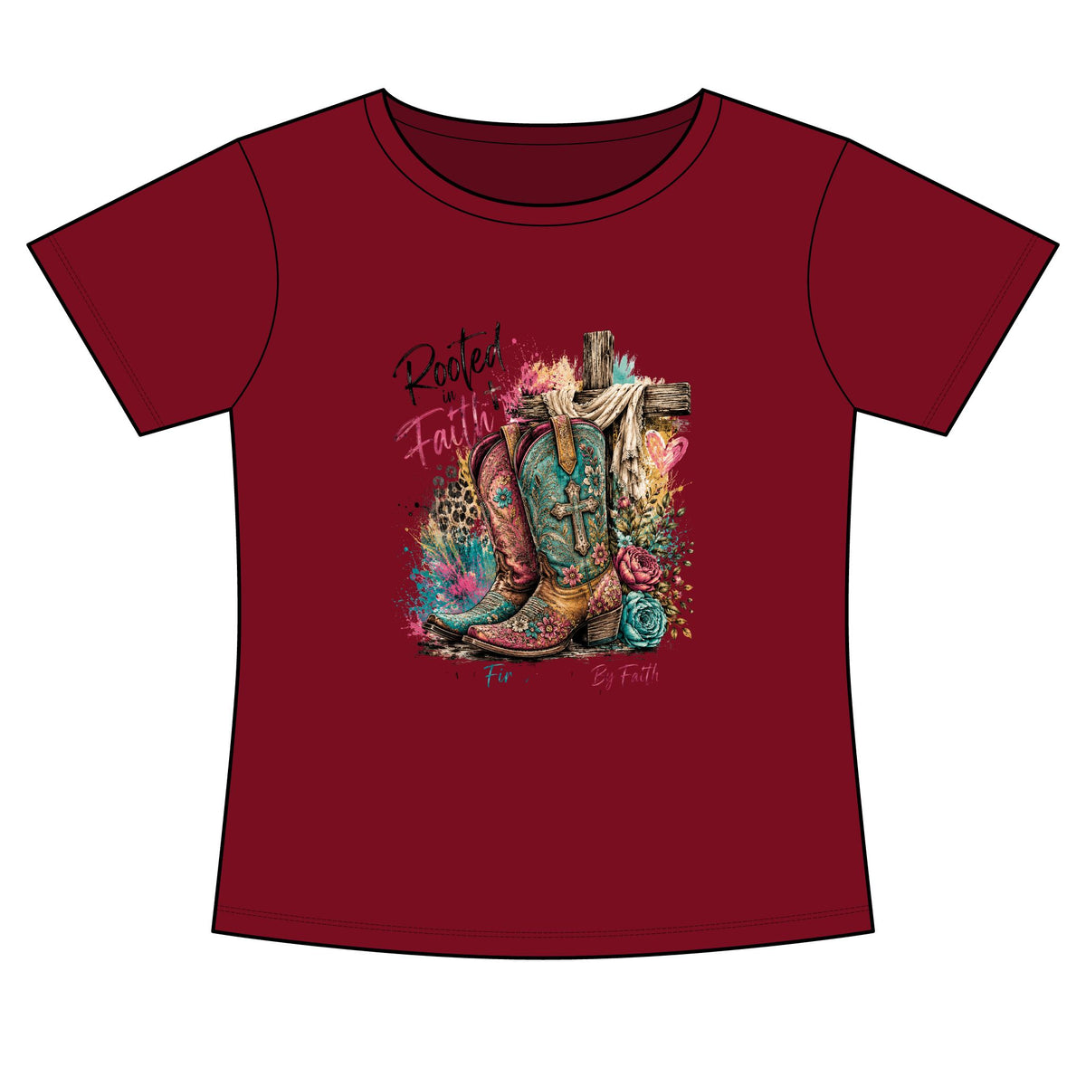 Women's Slim Fit Cotton Polyester T-Shirt