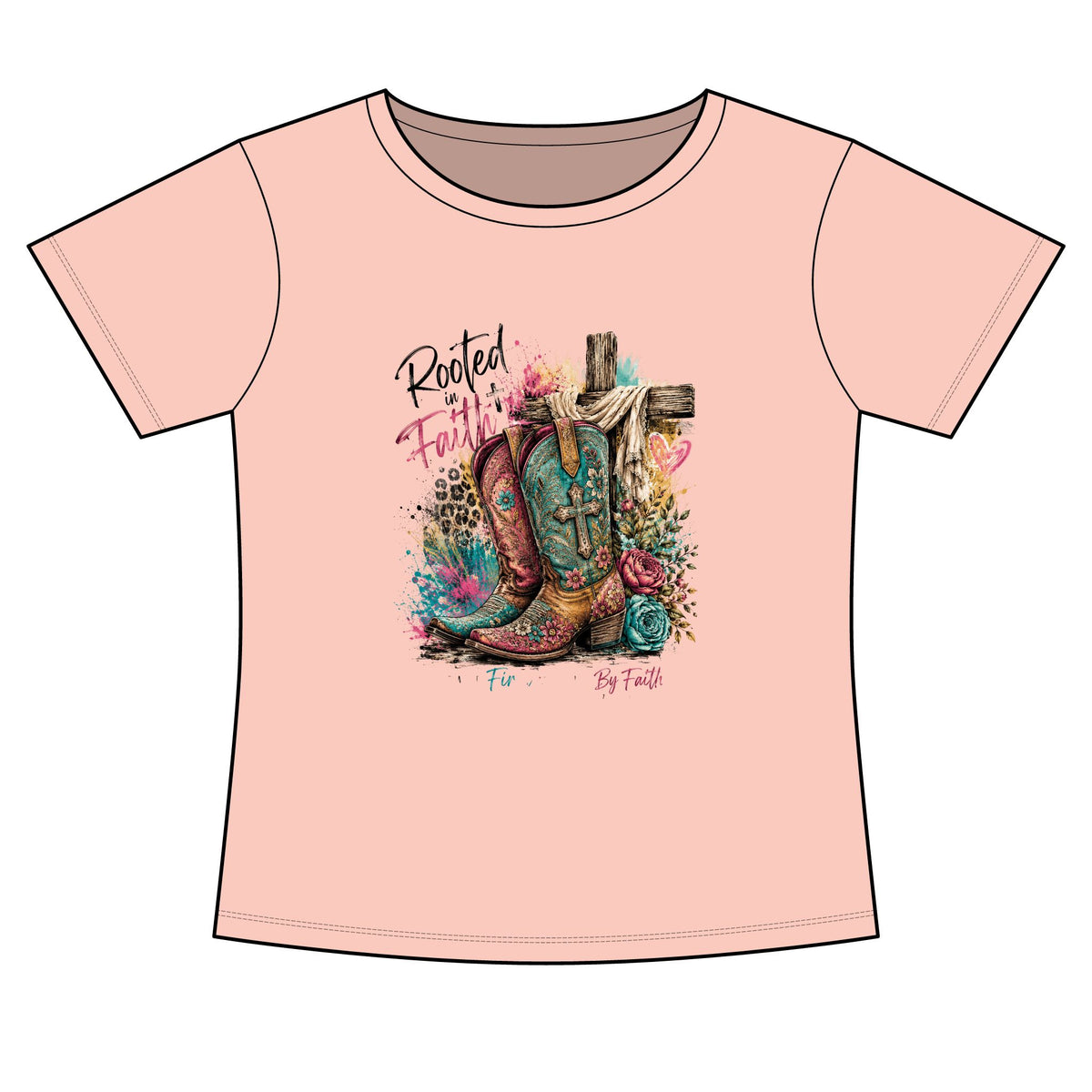Women's Slim Fit Cotton Polyester T-Shirt