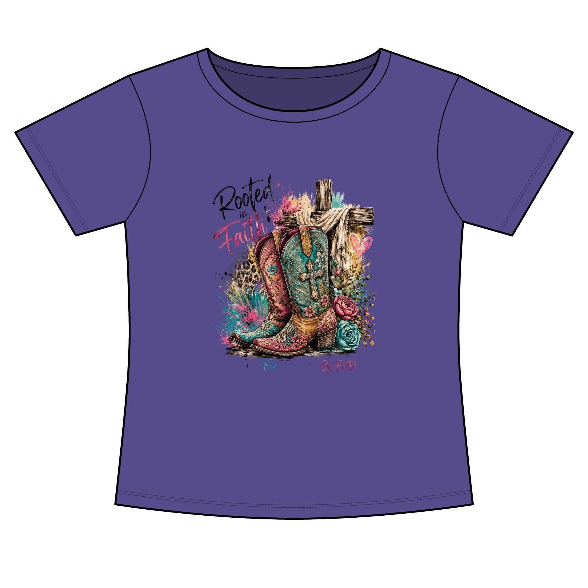 Women's Slim Fit Cotton Polyester T-Shirt