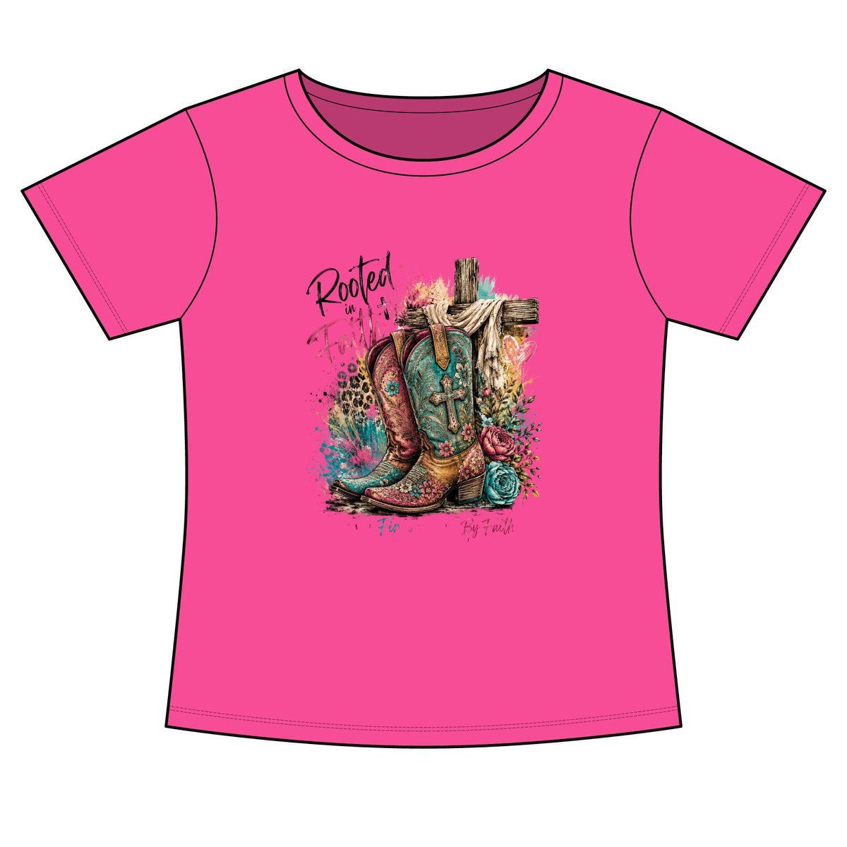 Women's Slim Fit Cotton Polyester T-Shirt