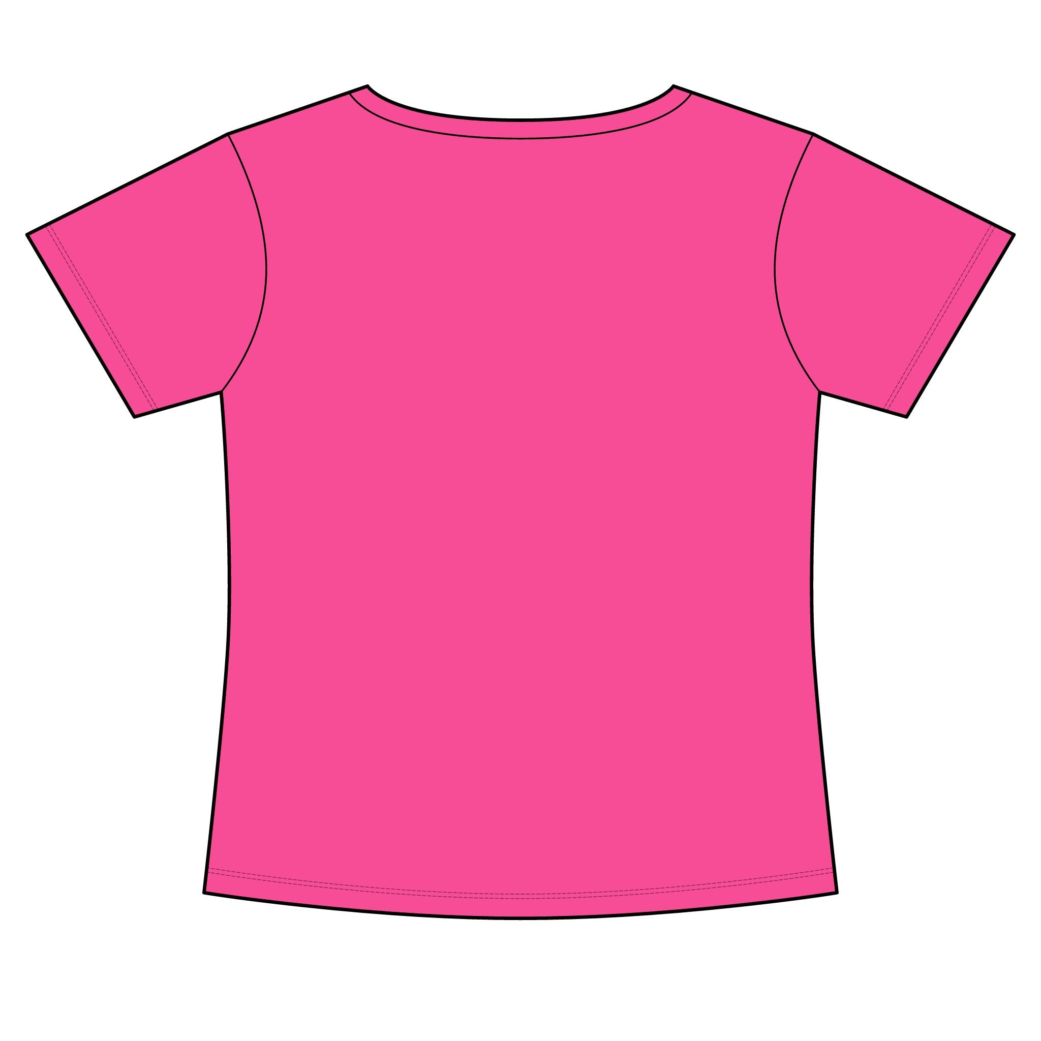 Women's Slim Fit Cotton Polyester T-Shirt