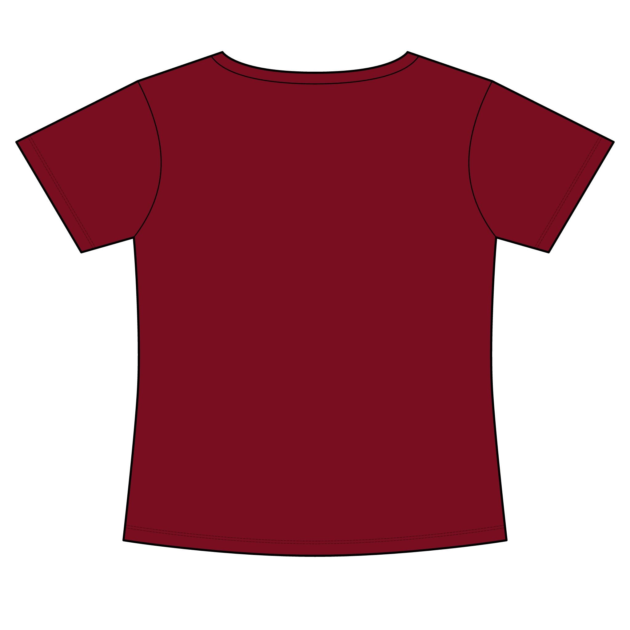 Women's Slim Fit Cotton Polyester T-Shirt